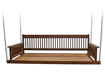Red Grandis Porch Swing Day Bed