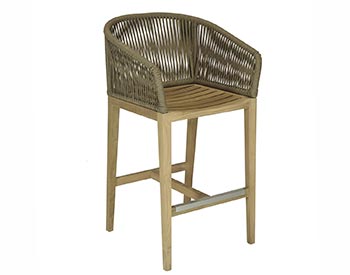 Teak Delray Bar Chair