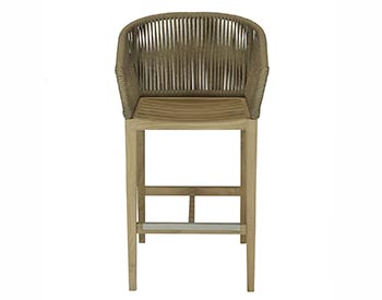 Teak Delray Bar Chair