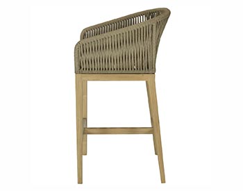 Teak Delray Bar Chair