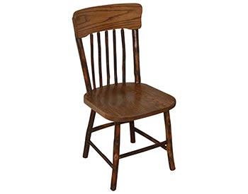 Hickory Panel Back Dining Chair