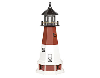 Poly Lumber/Wooden Hybrid Barnegat Lighthouse Replica with Base