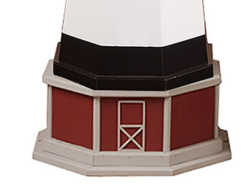 Poly Lumber/Wooden Hybrid Cape Canaveral Lighthouse Replica with Base