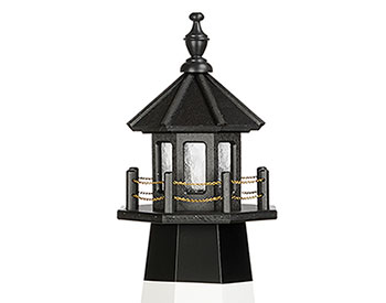 Poly Lumber/Wooden Hybrid Fire Island Lighthouse Replica with Base