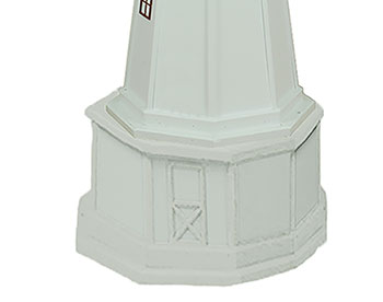 Poly Lumber/Wooden Hybrid Marblehead Lighthouse Replica with Base