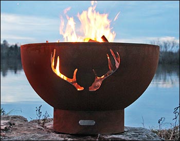 Carbon Steel Deer Fire Pit