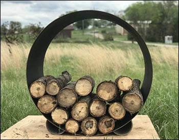 Carbon Steel Circular Firewood Rack