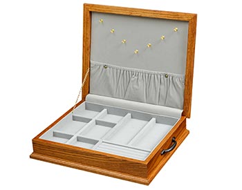 Oak Rosewood Jewelry Box