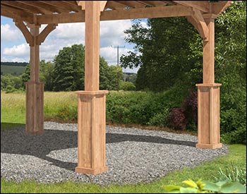 Red Cedar Santa Barbara Pergola