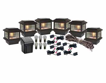 Titan 6 Post Cap LED Light Installation Kit