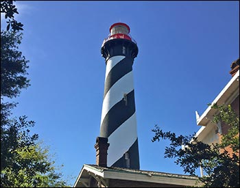 Poly Lumber/Wooden Hybrid St Augustine Lighthouse Replica with Base