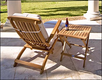 Teak Reclining Steamer
