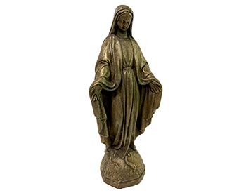 18" Concrete Madonna Statue