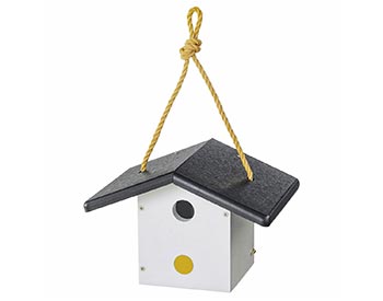 Poly Lumber Heritage Wren Birdhouse w/ Nylon Rope Hanger