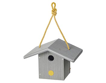 Poly Lumber Heritage Wren Birdhouse w/ Nylon Rope Hanger