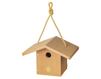 Poly Lumber Heritage Wren Birdhouse w/ Nylon Rope Hanger