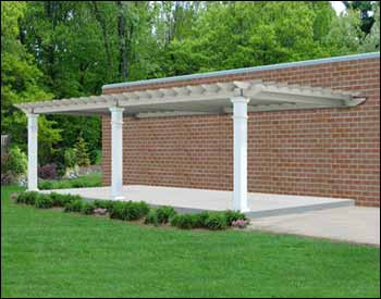 Red Cedar Wall Mounted Solace Pergola