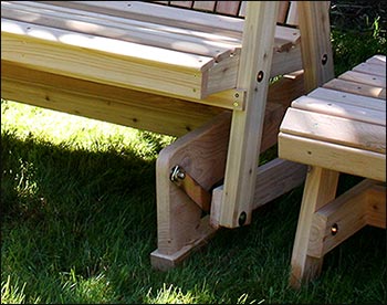 Red Cedar Straightback Glider