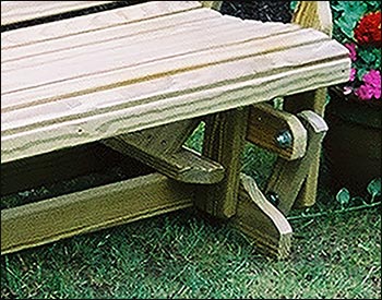 Treated Pine Rollback Glider and Rocker Group