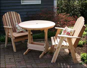 Red Cedar Fanback Patio Chair