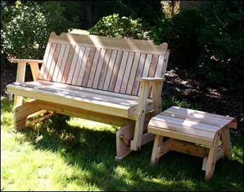 Red Cedar Straightback Glider