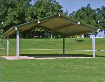 All Steel Single Roof Savannah (Rectangle) Pavilions