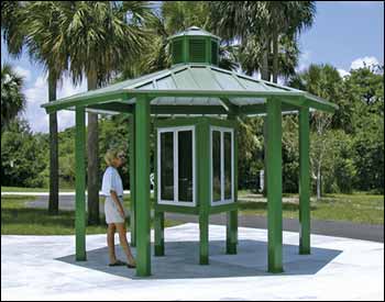 All Steel Single Roof Orchard (Hexagon) Pavilions