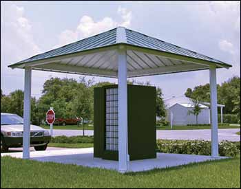 All Steel Single Roof Forestview (Square) Pavilions