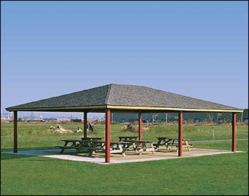 Steel Frame Single Roof Summerset (Rectangle) Pavilions