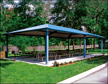 All Steel Single Roof Summerset (Rectangle) Pavilions