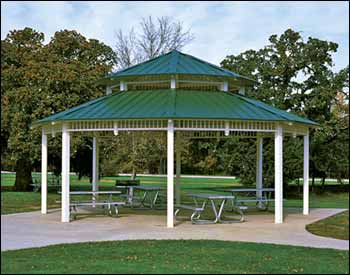 All Steel Double Roof Santa Fe (Octagon) Pavilions