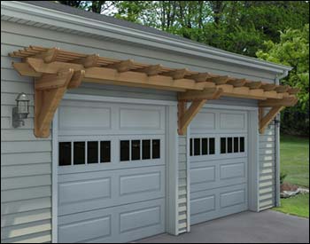 Rough Cut Cedar Eyebrow Pergolas