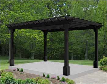 Treated Pine Free Standing 2-Beam Pergolas