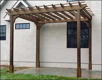 Treated Pine Free Standing 2-Beam Pergolas