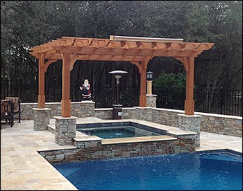 Red Cedar Free Standing 2-Beam Pergolas