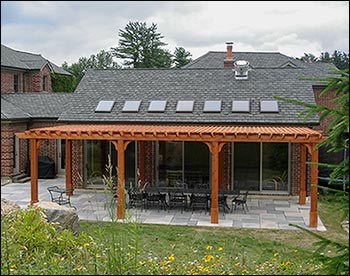 Red Cedar Free Standing 2-Beam Pergolas