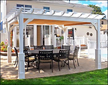 Vinyl Free Standing 4-Beam Pergolas