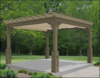 Vinyl Free Standing 4-Beam Pergolas