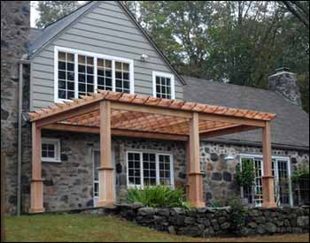 Red Cedar Free Standing 4-Beam Pergolas