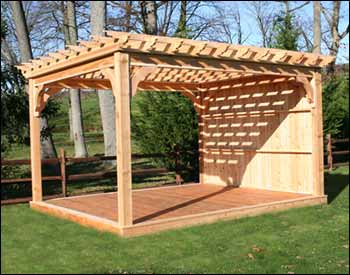 Red Cedar Free Standing 4-Beam Pergolas