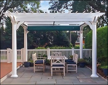 Vinyl Free Standing 2-Beam Pergolas