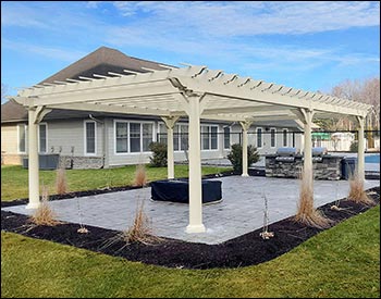 Vinyl Free Standing 2-Beam Pergolas