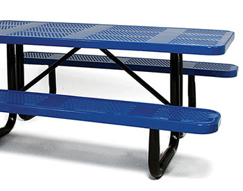 Standard Perforated Metal Picnic Table