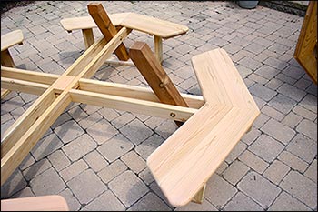 Red Cedar Wheelchair Accessible Walk-In Picnic Table