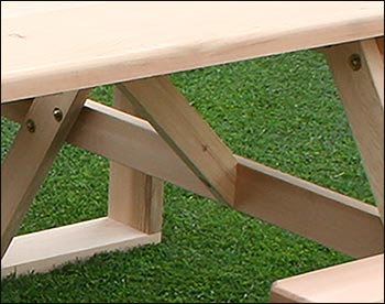 Red Cedar Walk-In Picnic Table