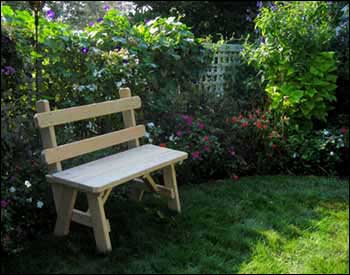 Treated Pine Wide Picnic Table w/4 Backed Benches