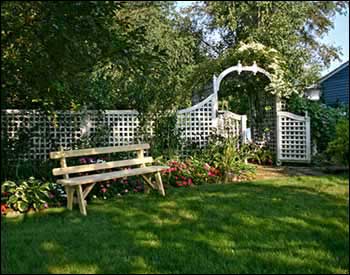 Treated Pine Wide Picnic Table w/4 Backed Benches