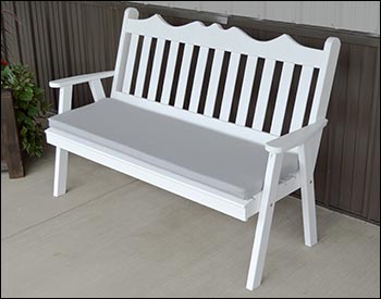 Southern Yellow Pine Royal English Garden Bench