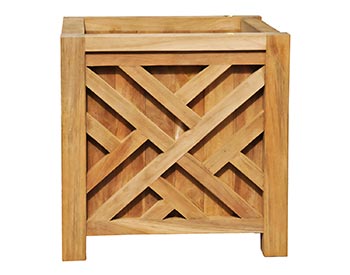 Teak Chippendale Planter