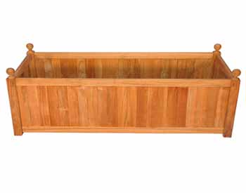 Teak Rectangular Planter